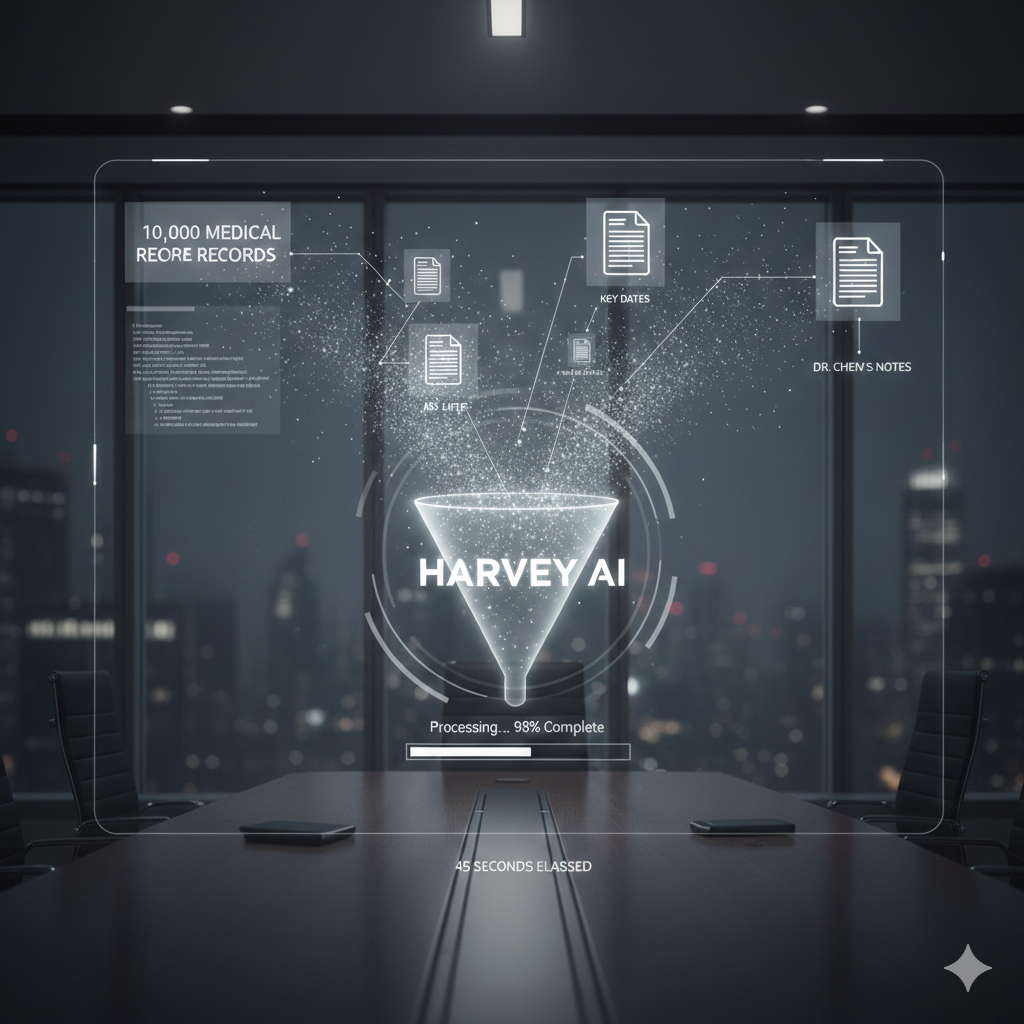 Visual of Harvey AI research